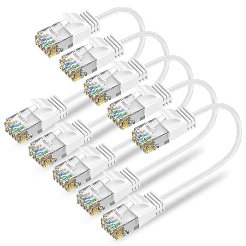 Ankuly Cat6A LANケーブル 短いランケーブル 0.3m 5本セット RJ45コネクタ 10Gbps サーバー 企業様向け 業務用 家庭用 有線ケーブル