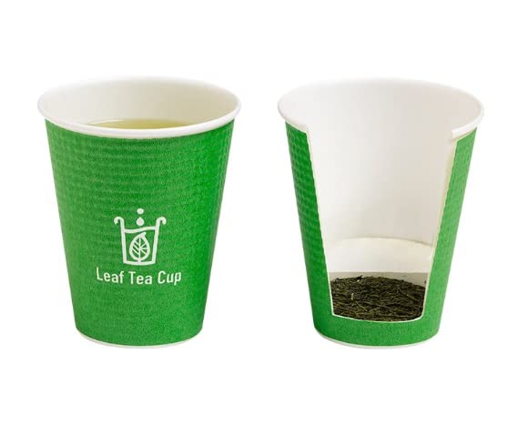 商品情報 商品の説明 ■ Leaf Tea Cupとは◎日本初登場の「茶葉入り紙コップ」 ◎静岡茶で有名な創業明治38年のハットリ製茶の茶葉を使用しています。新しいリーフ需要を創造するための新商品です。お湯を注ぐだけのワンアクションで、本格的な日本茶が楽しめます。食事やお菓子といっしょに、ほっと一息つきたいとき、頭をすっきりさせたいとき……いつでも、どこでも、いれたて新鮮な日本茶を楽しんでほしい。コーヒーやペットボトルと同じように、リーフティーカップ＝日本茶が存在する未来を目指して。 ■商品の特徴POINT1：お湯を注ぐだけで、いつでも、どこでも、あたたかい日本茶が楽しめますPOINT2：急須でいれる日本茶のように、2煎目、3煎目までお楽しみいただけます■構造カップに茶葉とフィルターがセットされています。フィルターは、三角ティーバッグにも使用されている透明性の高いフィルムを熱圧着しています。接着剤不使用のため、安全性が高く、茶葉の風味を損ないません。（実用新案取得済） 主な仕様 紙コップ