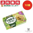 【できたてホヤホヤ!”賞味期限最新”をお届け】【お菓子 業務用 差し入れ 景品 イベント パーティー】森永 小麦胚芽のクラッカー 10個セット 8LINK