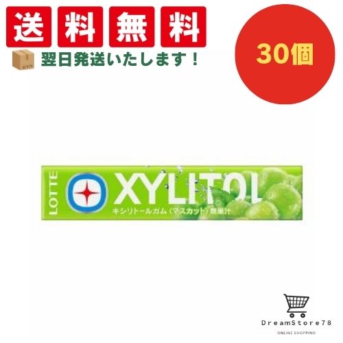 【クーポン配布中 ＆ 全品送料無料 】 ロッテ キシリトールガム マスカット 30個セット 8LINK