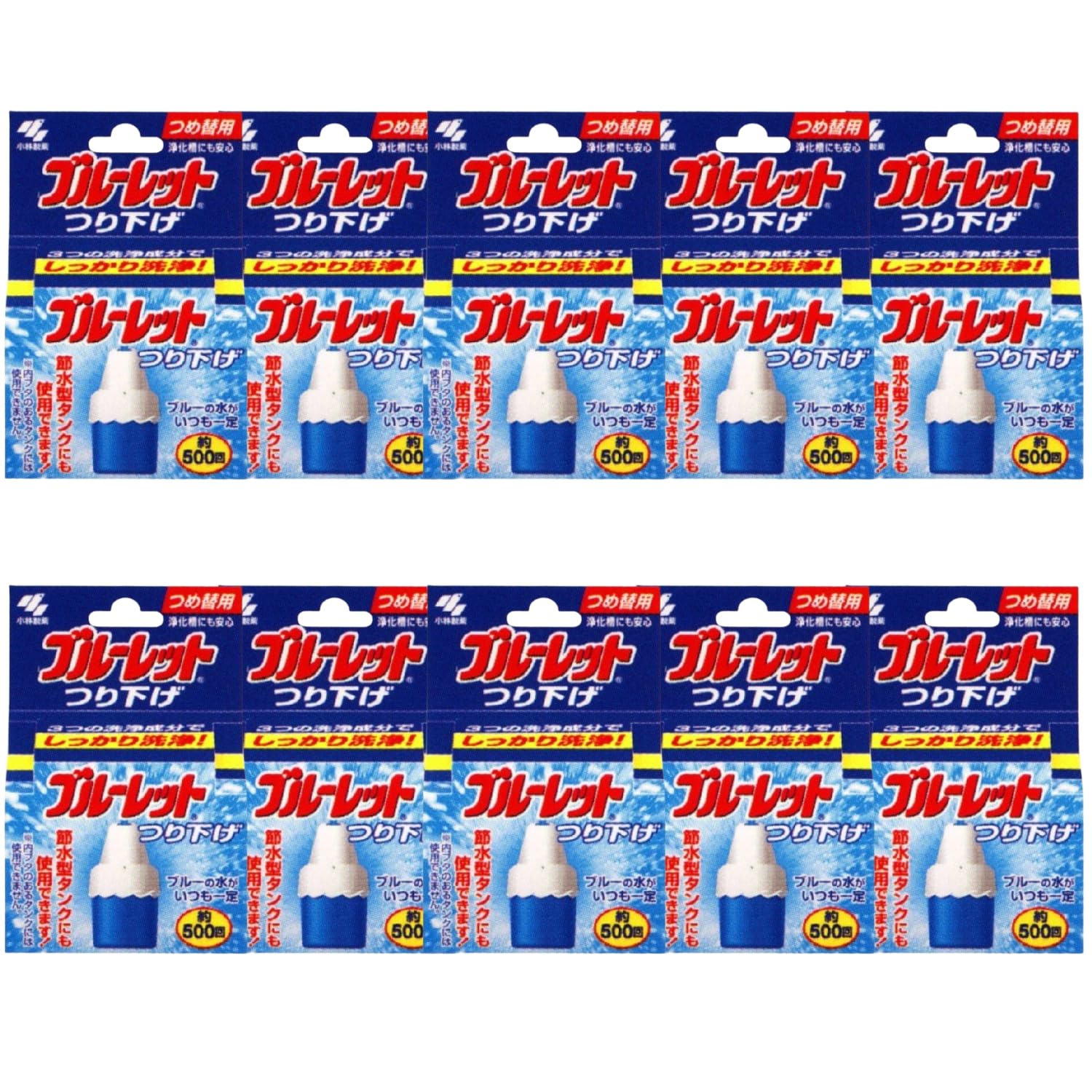 小林製薬 ブルーレット つり下げ トイレタンク芳香洗浄剤 詰め替え用 30g 8LINK 10個セット