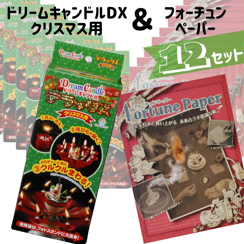 ドリームキャンドル 用 Dx クリスマス 用 フォーチュンペーパー ラッピング 12点 セット 正規メーカー クリスマスキャンドル 占いグッズ パーティーグッズ 婚活パーティー コンパ 合コン ゲーム プレゼント バラマキ 女性 おしゃれ パーティ 送料無料 女友達 景品