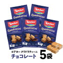 お菓子 ウエハース クワドラティーニ チョコレート 5袋セット 売れ筋 上位 おやつ 誕生日 プレゼント 贈り物 人気 ローカー ロアカー ギフト まとめ買い 食べきり パーティ イベント ご褒美 旅行 お試し バニラ チョコレート お返し 送料無料
