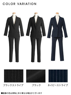 【送料無料】 【あす楽対応】 スーツ セットアップ アンクル丈パンツスーツ2点セット 入学式 スーツ ママ おしゃれ 40代 ファッション 冬 リクルート ストレッチ 洗える 大きいサイズ ネイビー ブラック ストライプ柄 無地 黒 XS S M L LL 3L レディース 夢展望