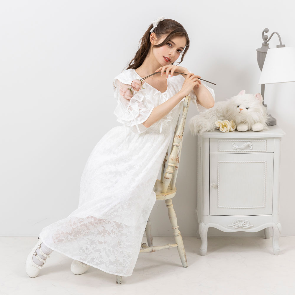 ワンショルダーレースワンピース 楽天市場】ショルダーレースモテフリルワンピース レディース