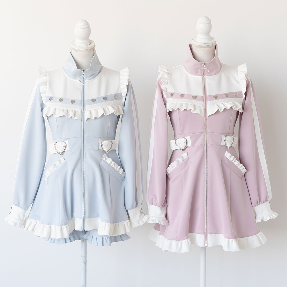 楽天市場】フリルたっぷりメイドジャージワンピース レディース 楽天市場】フリルたっぷりメイドジャージワンピース レディース