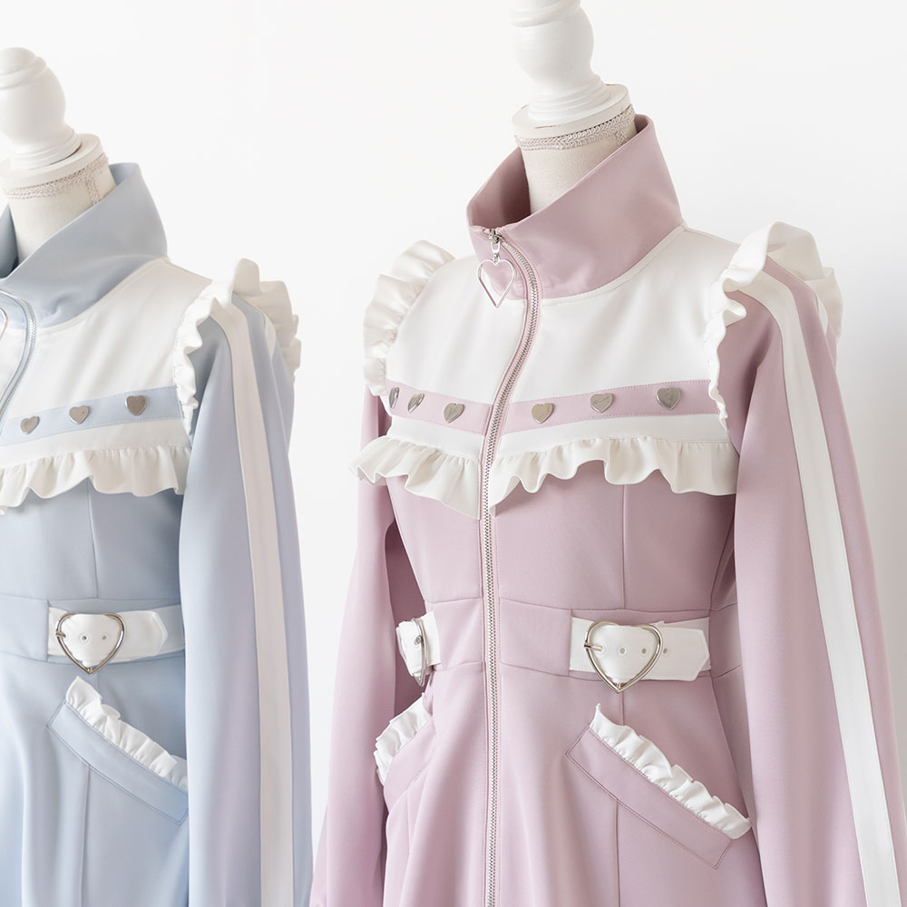 楽天市場】フリルたっぷりメイドジャージワンピース レディース 楽天市場】フリルたっぷりメイドジャージワンピース レディース