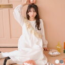 【SALE】 フリル付マキシワンピース