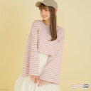 【SALE】 ワイドスリーブボーダーロンT