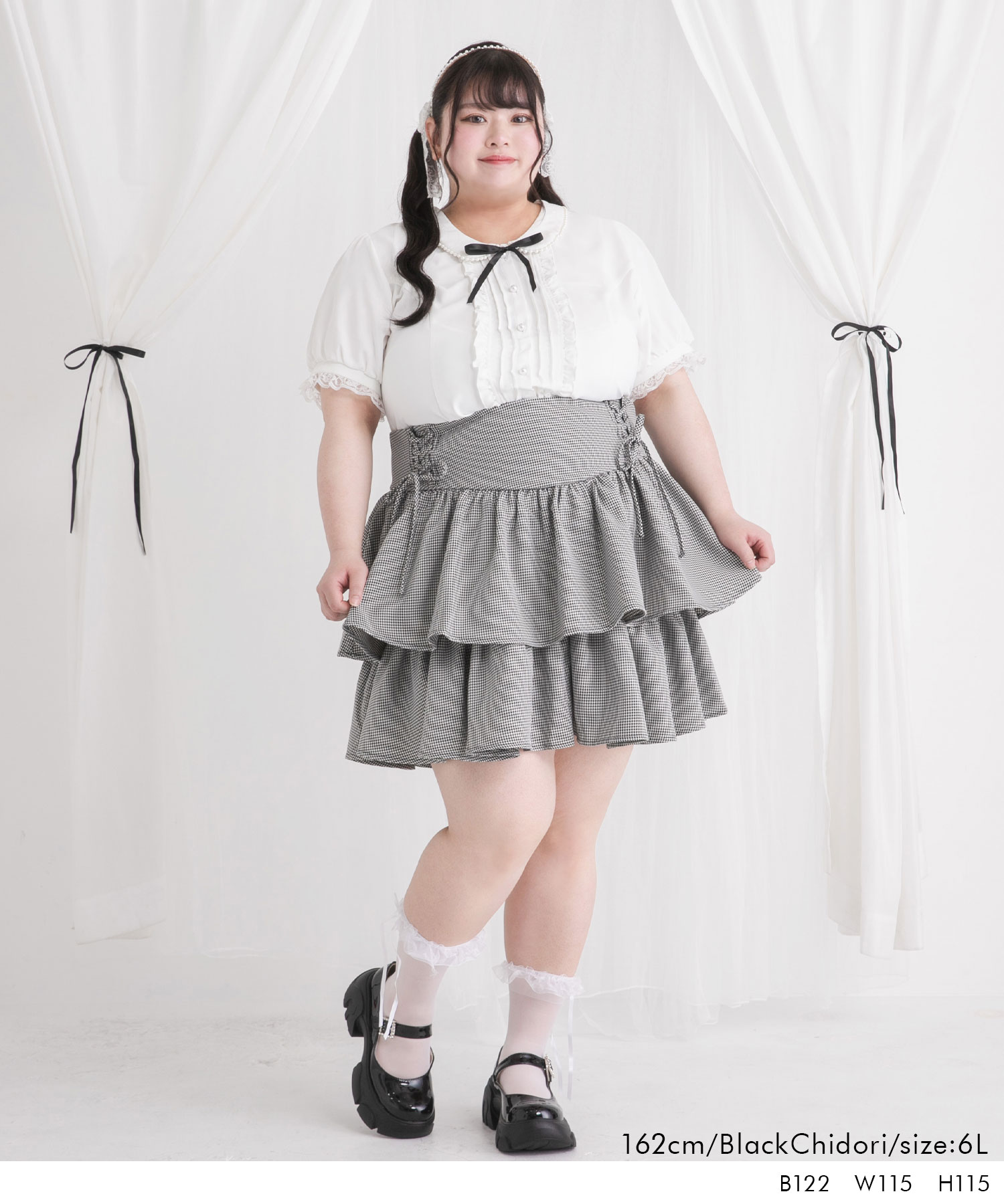 【関税込み】BELLE グレー Stella ミニスカート 楽天市場】【4L~6L】レースアップコルセットティアードミニ