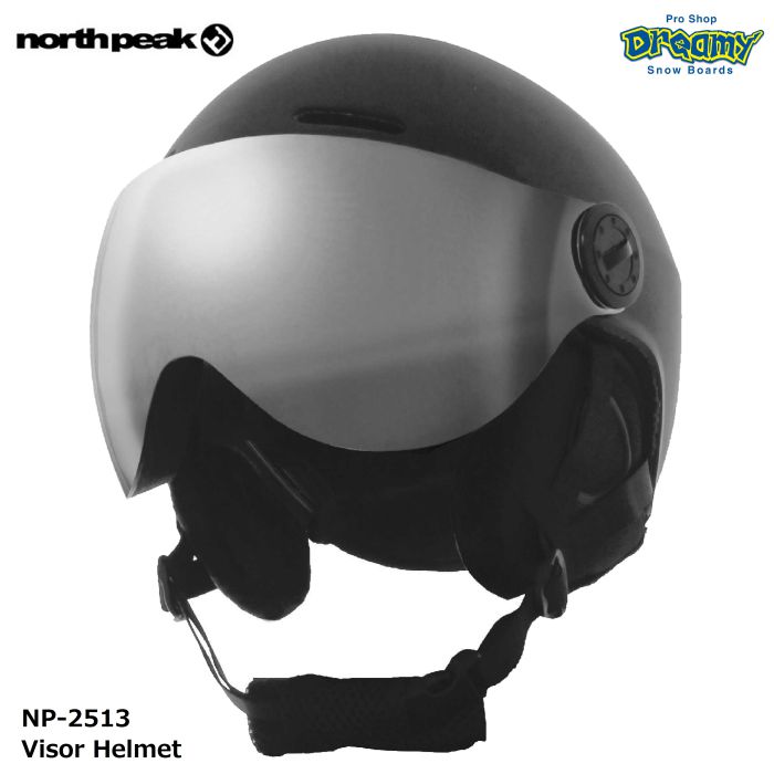 north peak ノースピーク Visor Helmet NP-2513 バイザーヘルメット メガネ対応 CEマーク取得 球面レンズ UVカット 曇り止め加工 スノーボード MBK 正規品