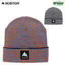 BURTON バートン Kids 039 Recycled Stripe Beanie 234611 キッズ ビーニー ミッドプロファイルフィット ウーブンパッチ フォールドアップ ニットキャップ 正規品