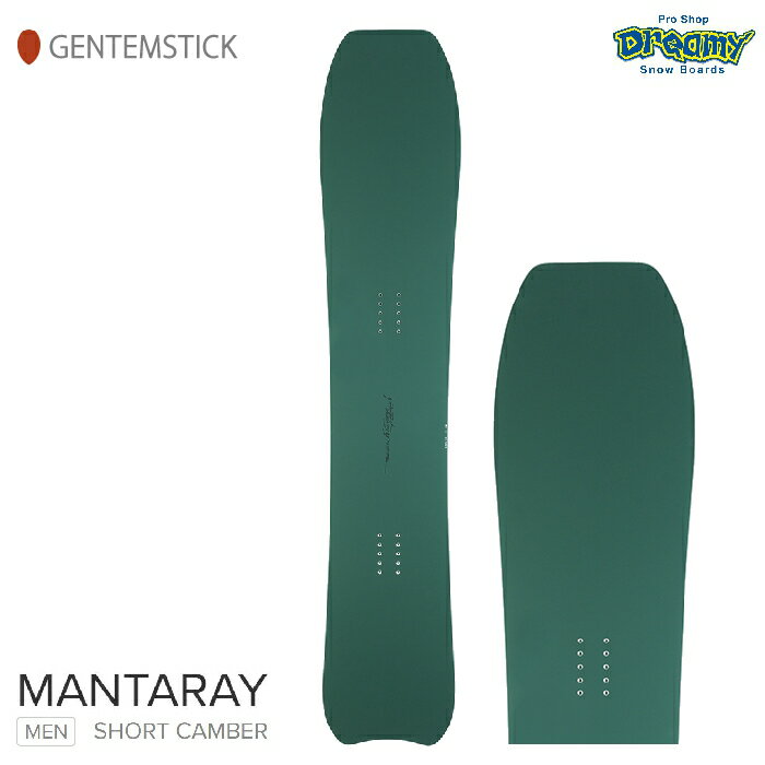 GENTEM STICK ゲンテンスティック MANTARAY 154マンタレイ メンズ ロッカー ショートキャンバー ツリーラン 国産 スノーボード 板 スノーサーフィン 正規品