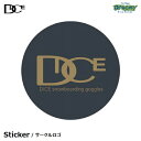 DICE ダイス Sticker ステッカー サークルロゴ Lサイズ 120mm グレー 日本製 23-24 正規品