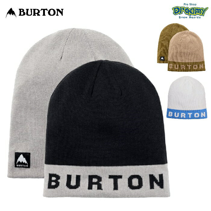 BURTON バートン Recycled Billboard Beanie 233491 ビーニー ロープロファイルフィット リバーシブル ジャガードロゴ タイトフィット ポリエステル素材 正規品