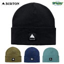 BURTON バートン Recycled Kactusbunch Tall Beanie 233511 ビーニー ハイプロファイルフィット 折り返し ロゴパッチ...