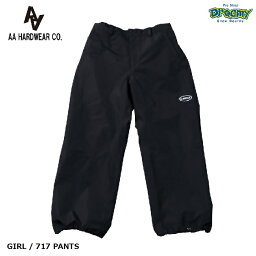 AA HARDWEAR ダブルエー GIRL/717 PANTS 72123339 スノーパンツ リラックスフィット 耐水圧10000mm 2レイヤー 3Dカッティング 裾ドローコード ウィメンズ 正規品