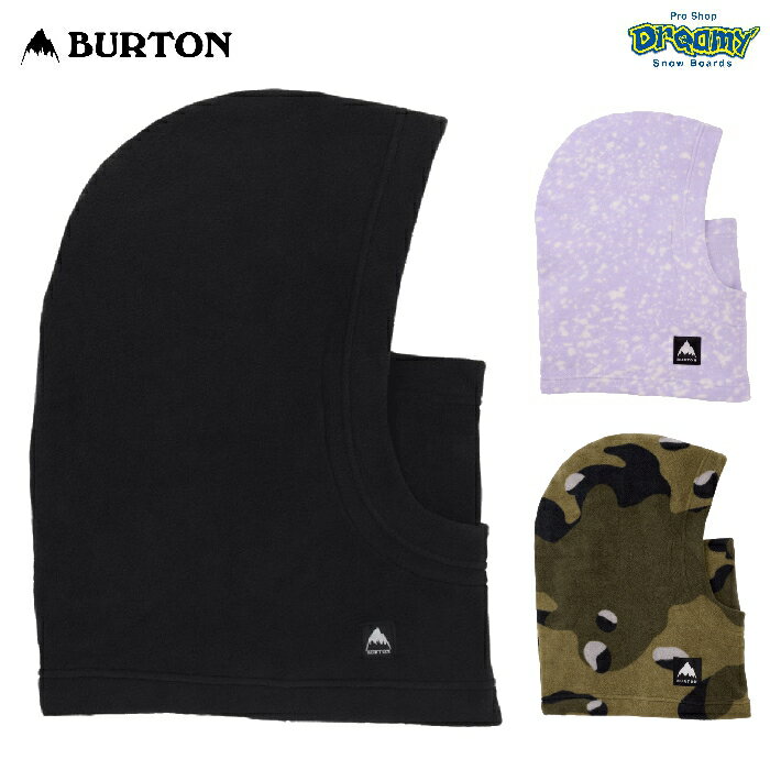 BURTON バートン Kids Burke Hood 204891 フェイスマスク レギュラー/ヘルメットサイズ バラクラバ ストレッチ 吸汗 速乾 フリース 防寒 目出し帽 ロゴ 正規品