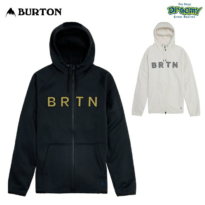 BURTON バートン Men's Crown Weatherproof Full-Zip Fleece 220231 テクニカルジップアップパーカー レギュラーフィット 撥水 ボンディングフリース 正規品