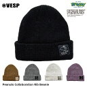 VESP べスプ Peanuts Collaboration Rib Beanie SNMB1026 ビーニー リブニット スヌーピー ピーナッツ コラボ アクリル ニットキャップ スノーボード 正規品