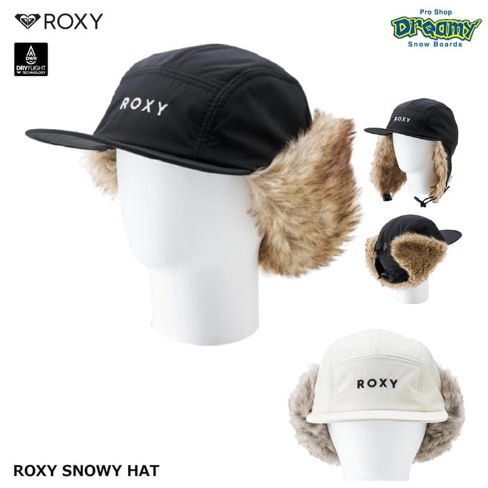 ROXY ROXY SNOWY HAT RHA253400 パイロットハット 撥水 フリースライナー バックル付きイヤーフラップ ..