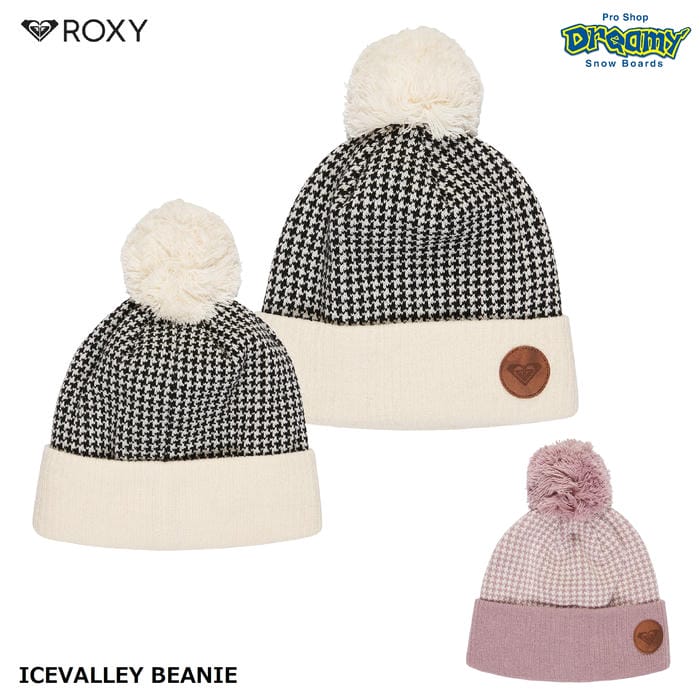 ROXY ICEVALLEY BEANIE ERJHA04412 ビーニー ダブルレイヤー ハーフフリースライナー裏地 折り返し ポ..