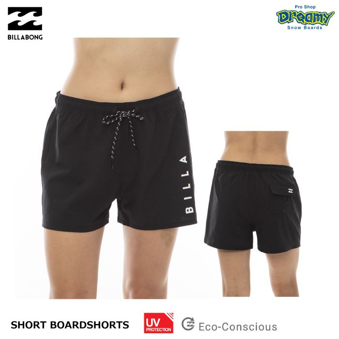 BILLABONG ビラボン SHORT BOARDSHORTS BE013503 ボードショーツ UPF50+ 撥水 ストレッチ ショート丈 ドローコード キーループ ロゴ 水着 スイムウェア 正規品