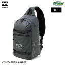 BILLABONG UTILITY ONE SHOULDER BF011939 バッグ ワンショルダー 18L PVC 耐水 耐候 フロント/ストラップポケット...