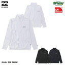 BILLABONG RASH ZIP THRU BF011854 ラッシュガード ジップアップ 長袖 UVプロテクション ハイネック ポケット フロントジップ ...