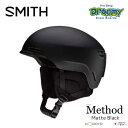 24-25 SMITH スミス METHOD 01027535-1 MATTE BLACK KOROYD アジアフィット S/M/L スノーヘルメット 正規品