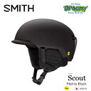 24-25 SMITH スミス SCOUT MIPS 010270634 MATTE BLACK アジアフィット S/M/L スノーヘルメット 正規品