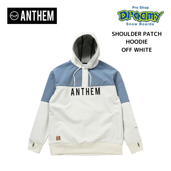 ANTHEM AZ SHOULDER PATCH HOODIE AN230501 OFF WHITE p[J[ Xm[{[hEFA jZbNX 23-24f Ki