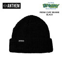 ANTHEM アンセム RIDGE CUFF BEANIE AN22KC0918 BLACK 帽子 ビーニー スノーボード 23-24モデル 正規品