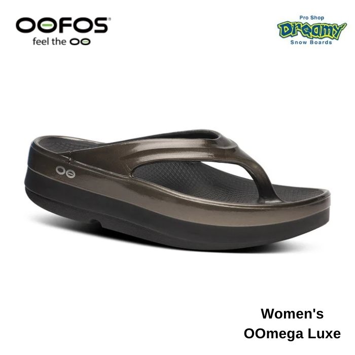 OOFOS ウーフォス Women's OOmega Luxe 2000810178252 Titanium Mirror リカバリーシューズ 特殊ソール..