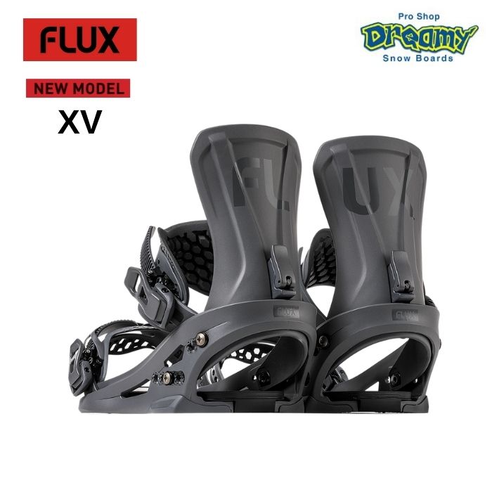 24-25 FLUX フラックス XV バインディング METALIC GRAY S/M/L カービング/ビッグマウンテン/競技 スノーボード 2025モデル NEW MODEL 正規品