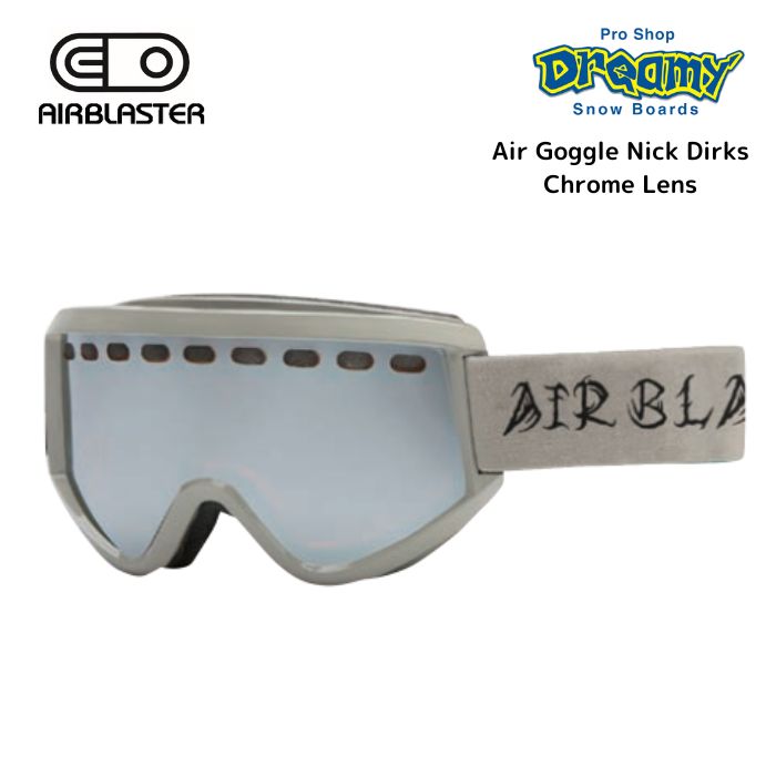 23-24 AIRBLASTER エアーブラスター AB24G_004-SGA Air Goggle Nick Dirks Chrome Lens Sand Gloss スノーゴーグル スノーボード 2024モデル 正規品