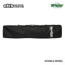 25-26 eb's エビス DOUBLE WHEEL ダブルウィール 4500340 BLACK 170×35×18cm ボードケース 2本収納可能 ストラッ...