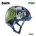 BERN バーン NINO ヘルメット BEVJB MATTE NAVY ZIG-ZAG 子供用 US FIT スケートボード スノーボード 正規品