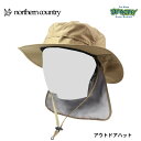 northern country ノーザンカントリー OUTDOOR HAT 低山登山 ハイキング キャンプ アウトドアハット 耐水 撥水 BG TR-9003 正規品
