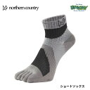 northern country ノーザンカントリー 吸汗速乾メリノウール使用SHORT SOCK 5FINGER ショートソックス 五指タイプ 抗菌防臭 吸湿 保温 BK TR-1419 正規品(4)