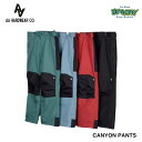 25-26 AA HARDWEAR ダブルエー CANYON PANTS 721-253-31 レギュラーフィット 耐水圧20000mm 3レイヤー 3Dカッティング ユニセックス スノーウェア パンツ 正規品