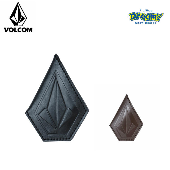 VOLCOM ボルコム STONE COIN CASE D67418JC ストーン コインケース BLK BRN レザー製 ロゴ ストーン型 小銭入れ 財布 FALL/WINTER モデル 正規品