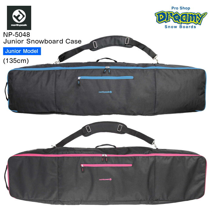 north peak ノースピーク Junior Snowboard Case NP-5043 ジュニア スノーボードケース 135cm 2WAY ショルダーベルト 手提げ 肩かけ BK 子供用 正規品