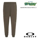 OAKLEY オークリー NEW RETRO FLEECE PANTS 1.7 ジャージ トレーナー FOA406972 (22H) SHADOW/BLACK
