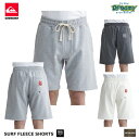 クイックシルバー QUIKSILVER クイックシルバー SURF FLEECE SHORTS QWS241051 スウェット ショートパンツ レギュラーフィット 5分丈 ポケット ウォッシュ加工 刺繍 ロゴ 正規品