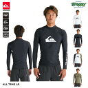 QUIKSILVER ALL TIME LR QLY251001 ラッシュガード パフォーマンスフィット ストレッチ 速乾 UVカット 長袖 ロゴ スイムウェア...