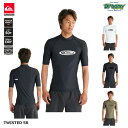 QUIKSILVER TWISTED SR QLY251004 ラッシュガード パフォーマンスフィット ストレッチ 速乾 UVカット 半袖 ロゴ スイムウェア ...