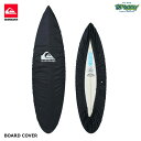 QUIKSILVER BOARD COVER QSA252701 ボードカバー 適用サイズ目安: 5'6-6'2 サーフボード デッキカバー 簡単装着 入れ口ゴム ロゴ BLK クイックシルバー 正規品