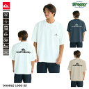 QUIKSILVER DOUBLE LOGO SS QLY252006 ラッシュガード ルーズフィットTシャツ 半袖 接触冷感 4WAYストレッチ UVカット ...