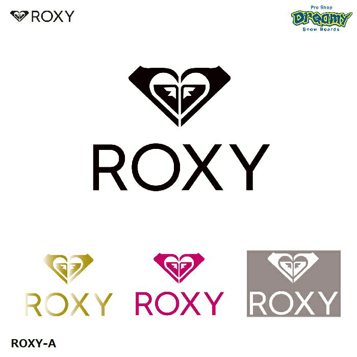 ROXY ロキシー ROXY-A ROA215337 転写ステッカー H10.6cm x W15cm ブランド ロゴ 正規品